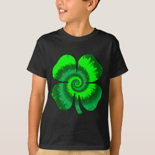 Camiseta Corbata de cuatro hojas de trébol Día de San Patri