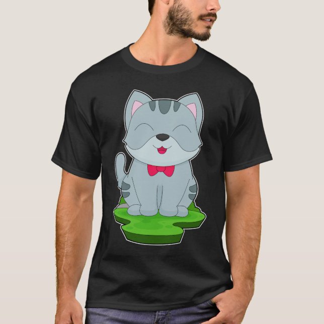 Camiseta Corbata de gato (Anverso)