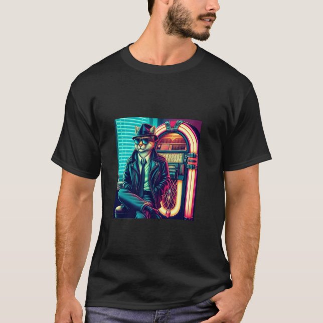 Camiseta Corbata de Gato Cool (Anverso)