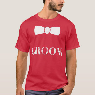 Camiseta Corbata de moño para novio para bodasDespedidas de