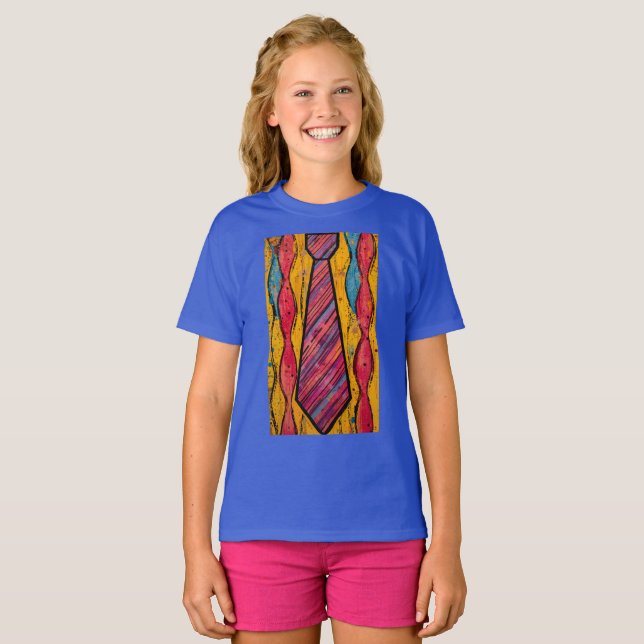 Camiseta Corbata de Ritmo Cromático (Anverso completo)