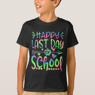 Camiseta Corbata Del Último Día De Escuela Tiñe Estudiantes