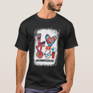 Camiseta Corbata Divertida Estetoscopio Tinte Amor Rehab Te