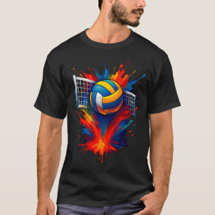 Camiseta Corbata Dye de Colores Brillantes de Voleibol Salp