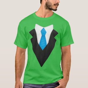 Camiseta Corbata vestimenta formal en azul bebé