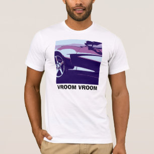 Camiseta Corbeta de arte pop púrpura