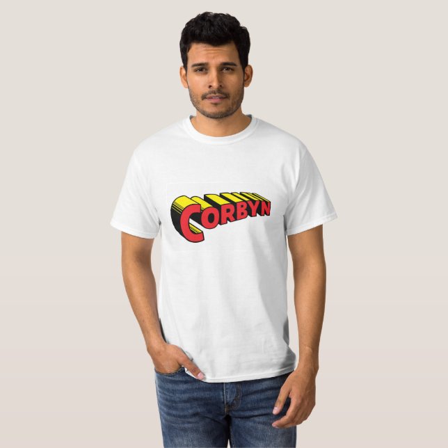 Camiseta Corbyn estupendo (rojo) (Anverso completo)