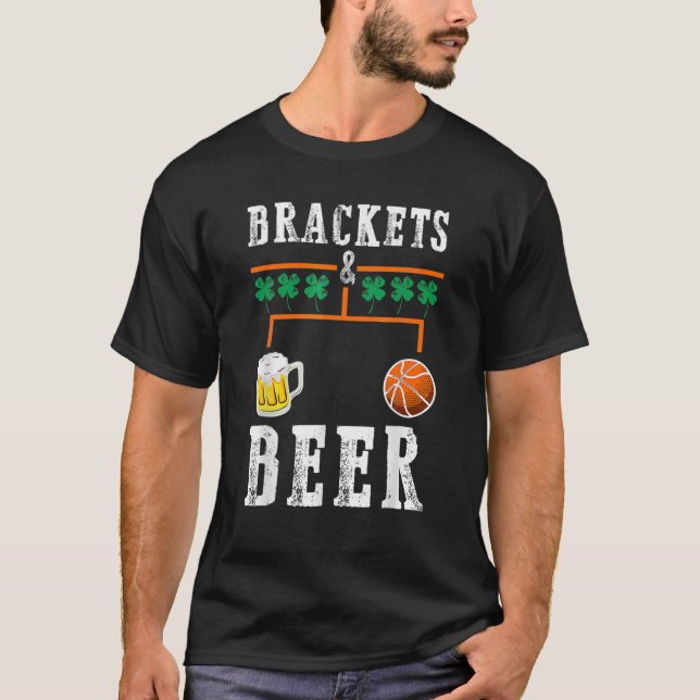 Camiseta Corchetes Y Cerveza Marcha Escuela De Baloncesto T (Anverso)
