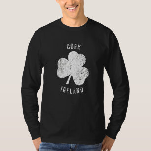 Camiseta Corcho Irlanda Hecho Vintage Shamrock Aspecto Desg