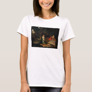Camiseta Cordelia y rey Lear (aceite en lona)