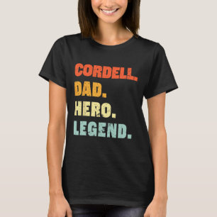 Camiseta Cordell Dad Hero Legend Personalizado Nombre Perso