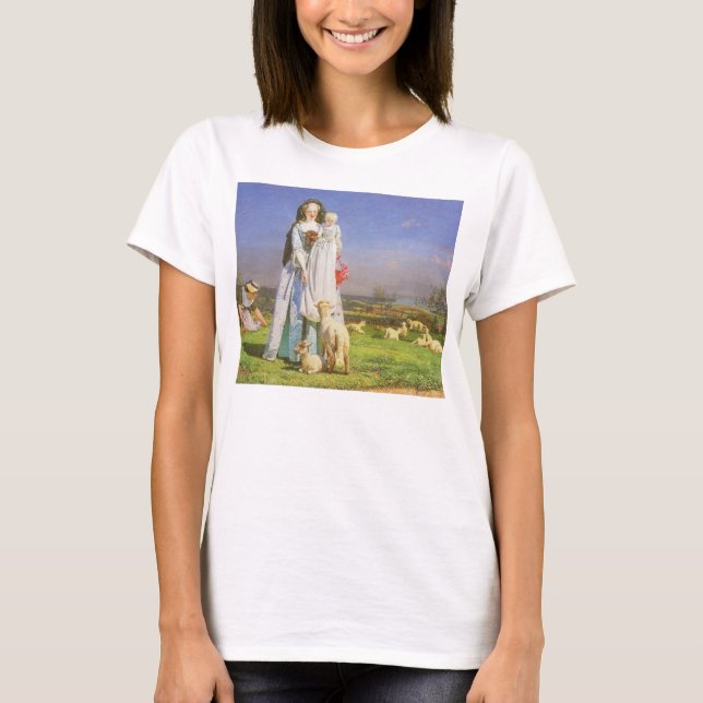 Camiseta Corderitos Pretty Baa de Ford Madox Brown (Anverso)