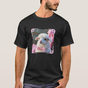 Camiseta Cordero Corteado Coquette Cinta Rosa Vara Chicas D