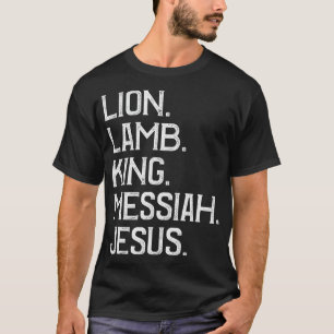 Camiseta Cordero de León Dolorido Rey Mesías Jesús Cristian