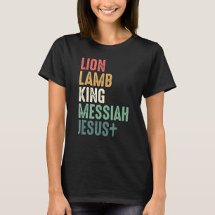 Camiseta Cordero de León Rey Mesías Jesús Cita Cristiana Re