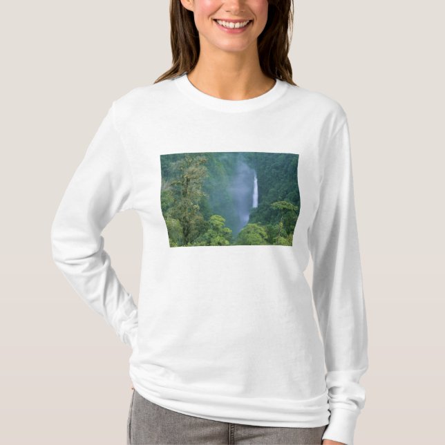 Camiseta Cordillera Central, catarata Angel (Congo), muchas (Anverso)