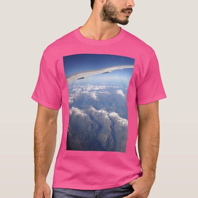 Camiseta Cordillera De Un Avión Largo (Anverso)