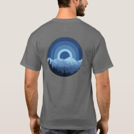 Camiseta Cordillera del Parque Nacional del Azul Retro Vint