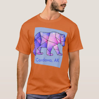 Camiseta Cordova AK Galaxy Bear Resumen Animal Geométrico