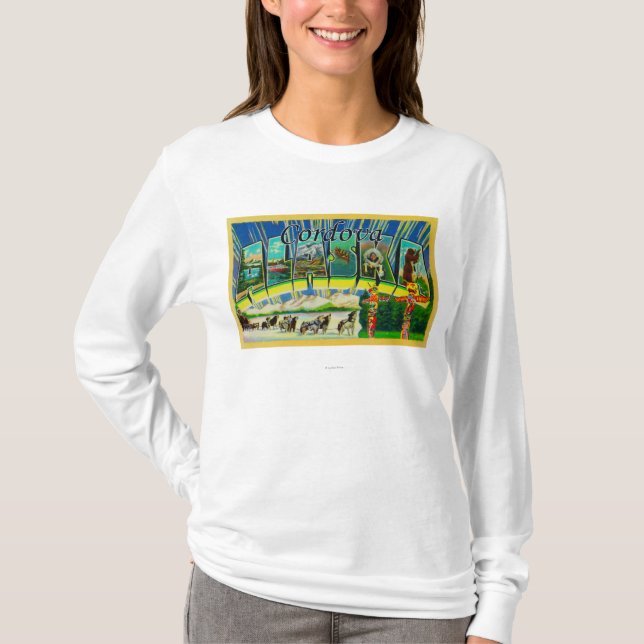 Camiseta Cordova, Alaska - escenas grandes de la letra (Anverso)
