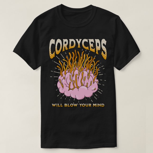 Camiseta Cordyceps te sonará la mente (Diseño del anverso)