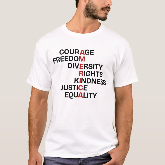 Camiseta Core Values of America (Anverso)