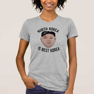 Camiseta Corea del Norte es mejor Corea - dibujo animado de