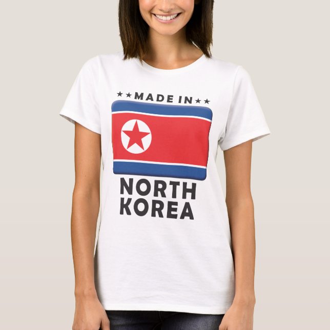 Camiseta Corea del Norte hecha (Anverso)