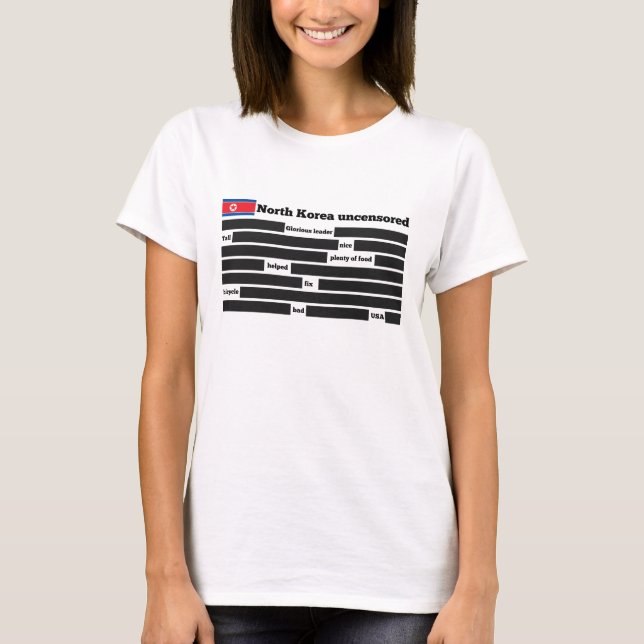 Camiseta Corea del Norte sin censura (Anverso)
