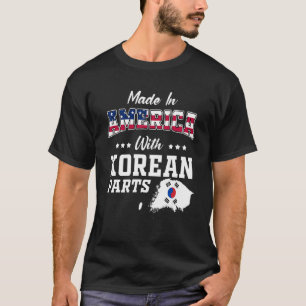 Camiseta Corea del Sur: Corea del Sur: mapa con la bandera