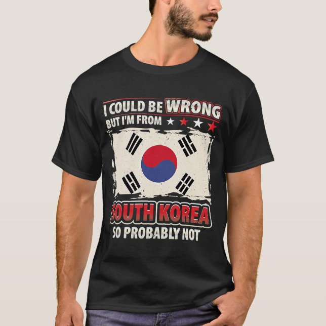 Camiseta Corea del Sur: No me equivoco con la bandera surco (Anverso)