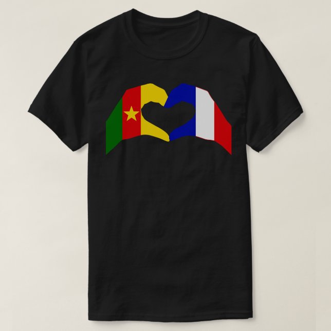 Camiseta Coreamos a Camerún Francia, el patriota multinacio (Diseño del anverso)
