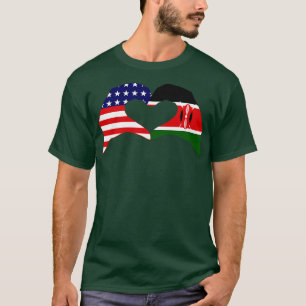 Camiseta Coreamos EE.UU. Kenia Multinacional Patriota Seri