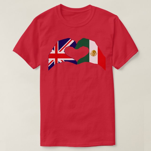 Camiseta Coreamos el Reino Unido México Serie de Banderas P (Diseño del anverso)