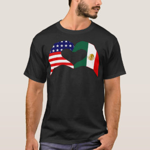Camiseta Coreamos Estados Unidos México Bandera Patriótica