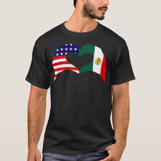Camiseta Coreamos Estados Unidos México Bandera Patriótica