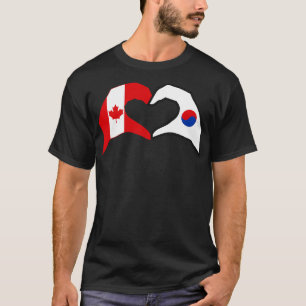 Camiseta Coreamos la serie de bandera patriótica de Canadá