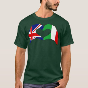 Camiseta Coreamos Reino Unido Italia Bandera Patriótica Ser
