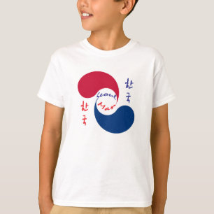 Camiseta coreana del muchacho del hombre de Seul
