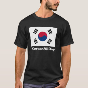 Camiseta coreana del orgullo del #KOREANALLDAY