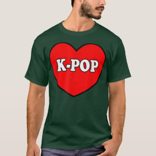 Camiseta Coreano K-pop Snap Finger Heart Hand Te Amo Kpo