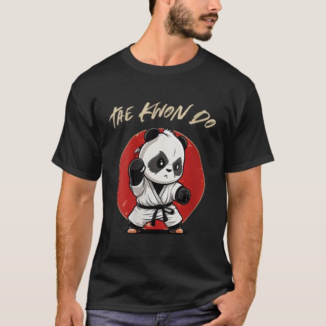 Camiseta Coreano Taekwondo Panda Tkd Coreano Mial (Anverso)