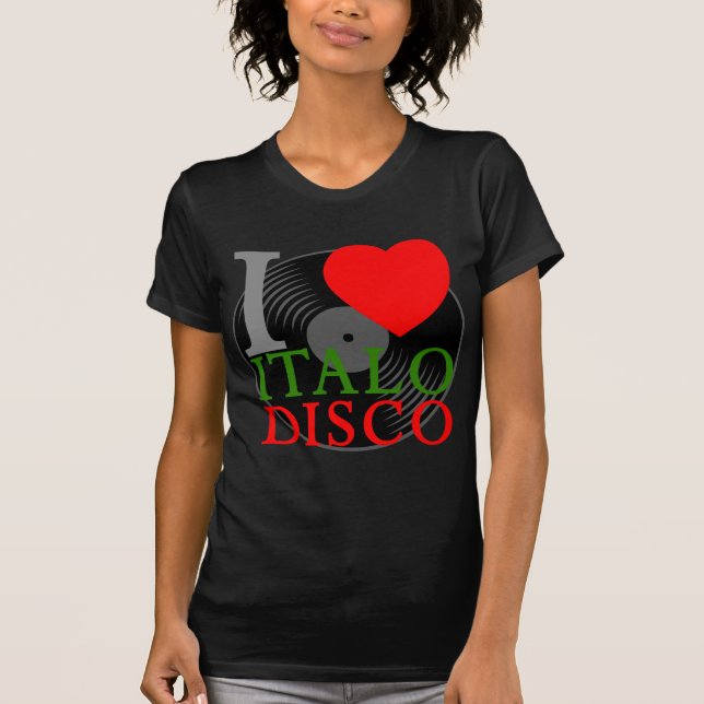 Camiseta Corey Tiger 80 Retro I Love Italo Disco (Anverso)