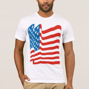 Camiseta Corey Tiger 80s Bandera Estadounidense Vintage