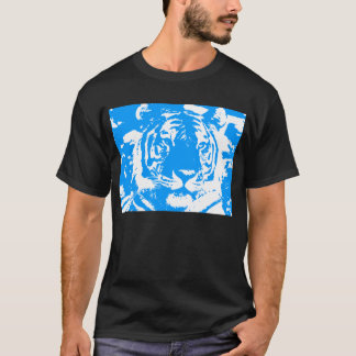 Camiseta COREY TIGER 80's CARA DE TIGRE AZUL