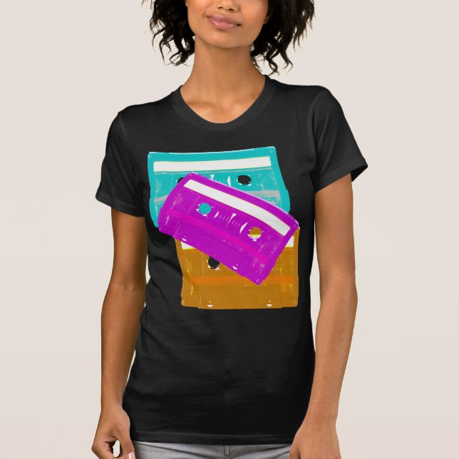 Camiseta Corey Tiger 80s Cintas de Casete (Anverso)
