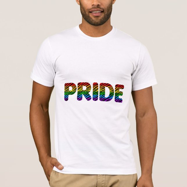Camiseta Corey Tiger 80s Orgullo Retro Arcoíris (Anverso)