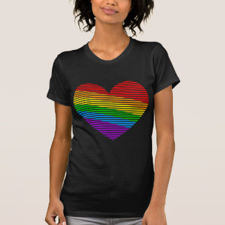 Camiseta Corey Tiger 80s Rainbow Stripe Heart