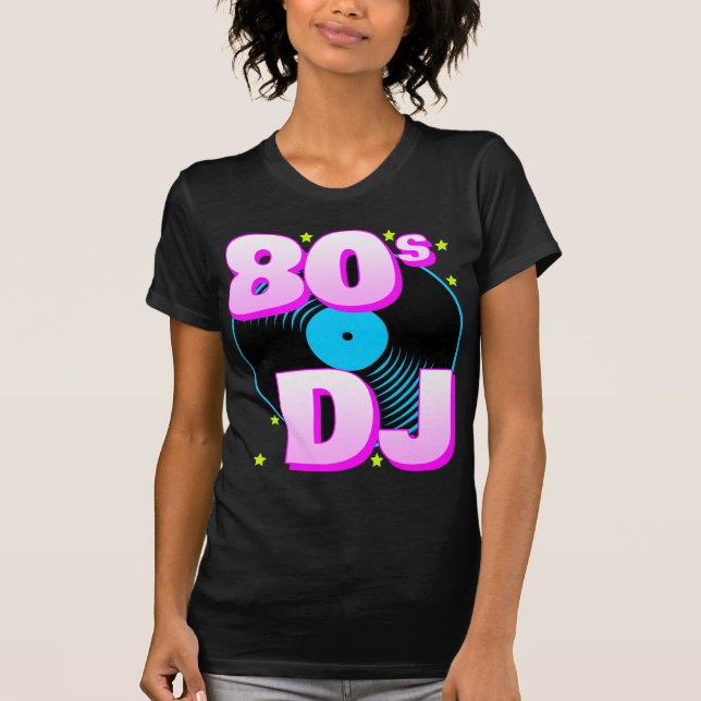 Camiseta Corey Tiger 80s Retro 80s DJ T-Shirt (Anverso)