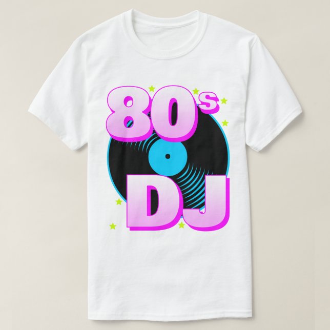 Camiseta Corey Tiger 80s Retro 80s DJ T-Shirt (Diseño del anverso)